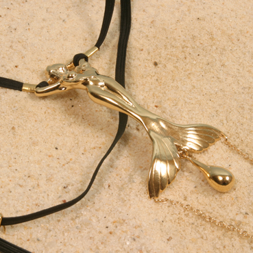 Chang’e - Women's Siren Waistband with Clitoral Pendant - Gold